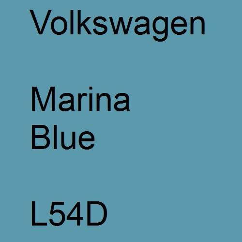 Volkswagen, Marina Blue, L54D.